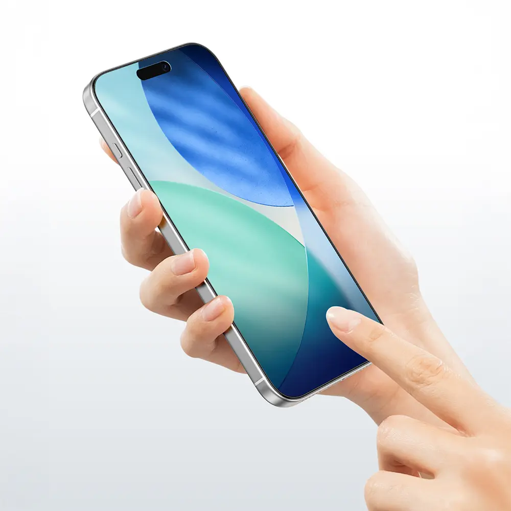 iPhone 17 Pro Max Parmak İzi Bırakmayan Temperli Cam Ekran Koruyucu - Amazingthing Radix
