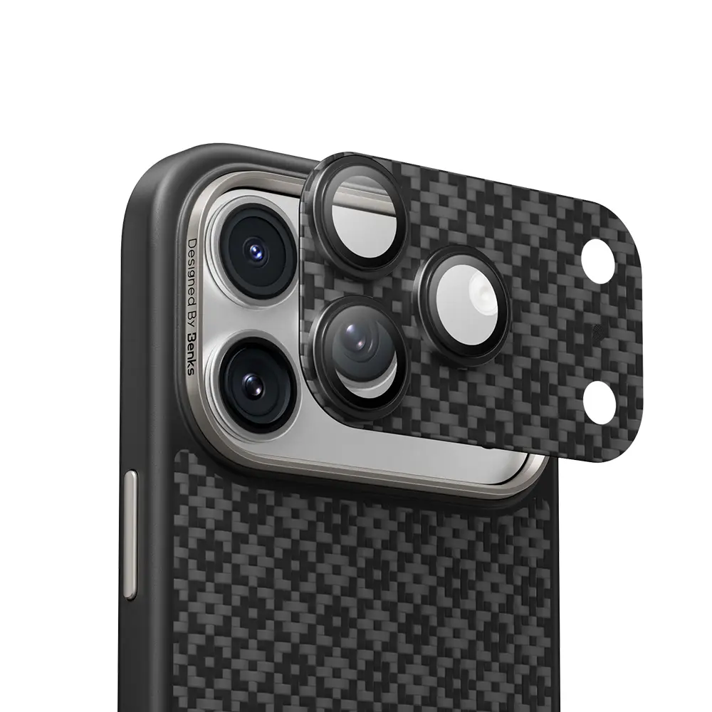 iPhone 17 Pro Max Kevlar Kamera Lens Koruyucu - Benks ArmorWarrior ArmorGrid