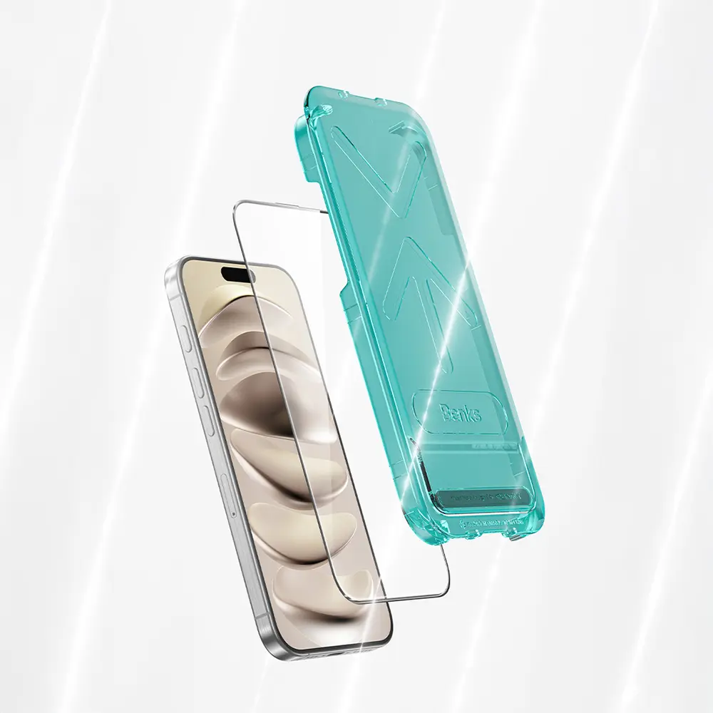 iPhone 17 Pro Max Cam Ekran Koruyucu, Uygulama Aparatlı - Benks Glass Warrior HD