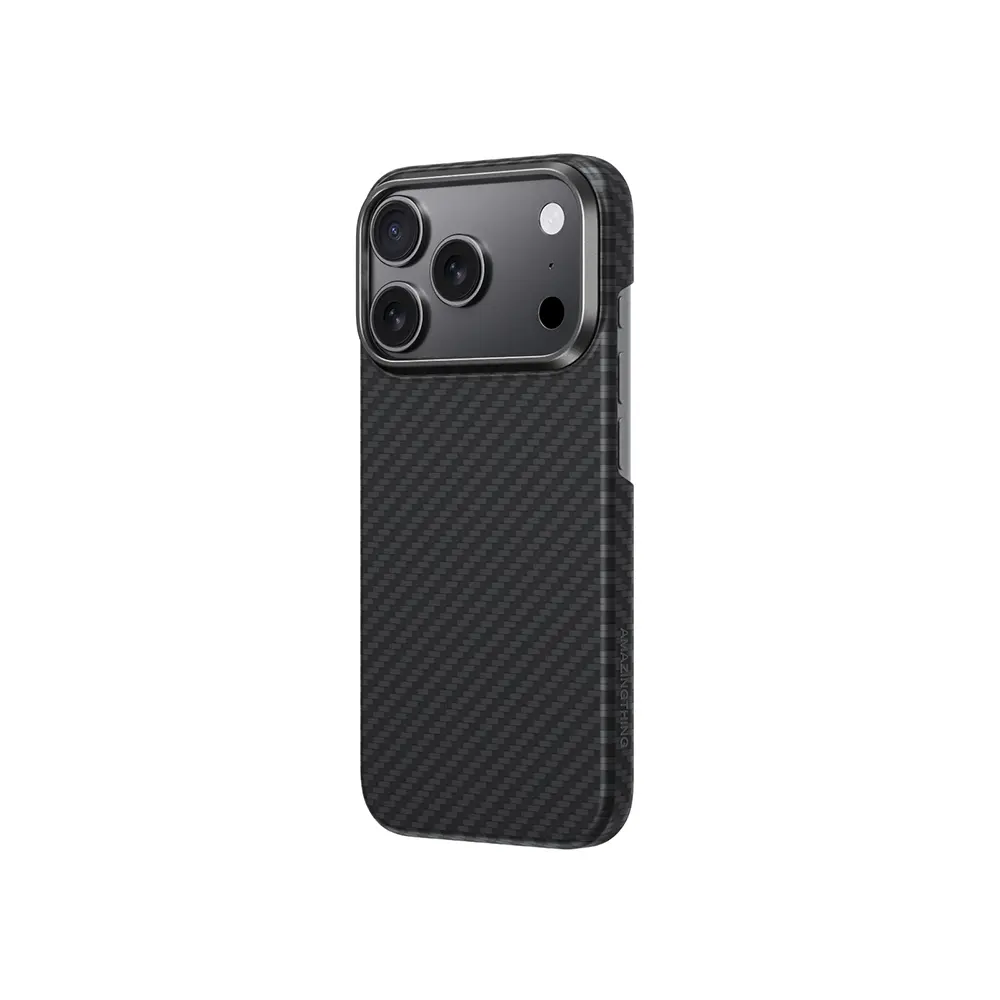 Apple iPhone 17 Pro Max Kılıf M-safe Şarj Özellikli 1500D Aramid Fiber Amazingthing Titan Max Serisi Kapak
