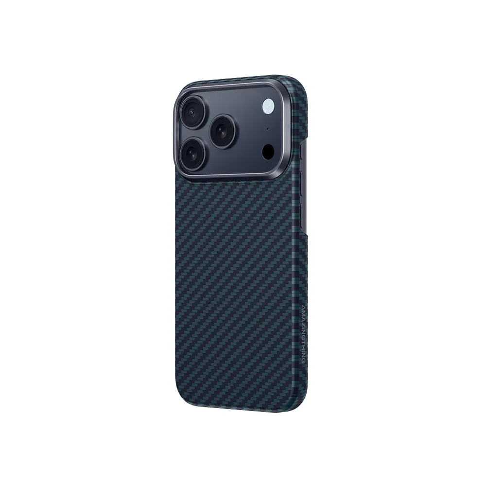 Apple iPhone 17 Pro Max Kılıf M-safe Şarj Özellikli 1500D Aramid Fiber Amazingthing Titan Max Serisi Kapak