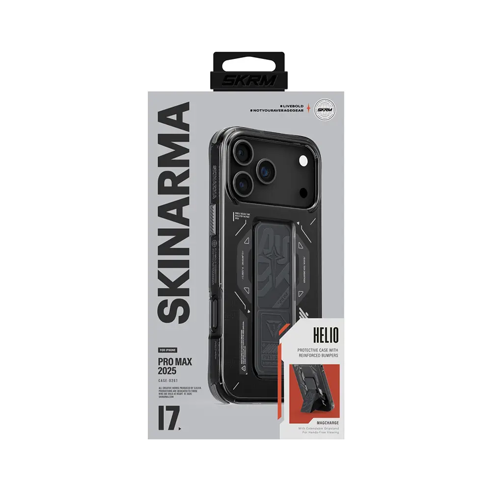 iPhone 17 Pro Max MagSafe Uyumlu Standlı Kılıf - Skinarma Helio