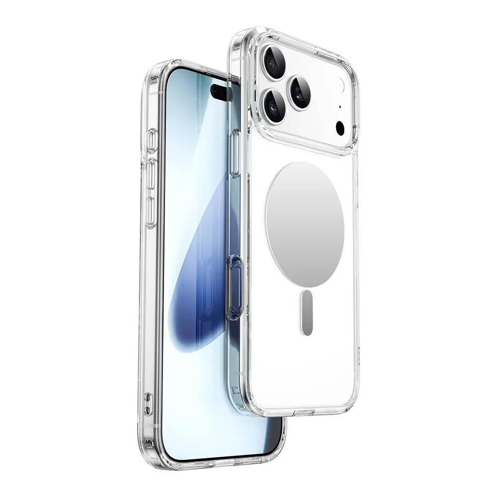 iPhone 17 Pro Max MagSafe Uyumlu Aynalı Şeffaf Kılıf - Wiwu MCC-701