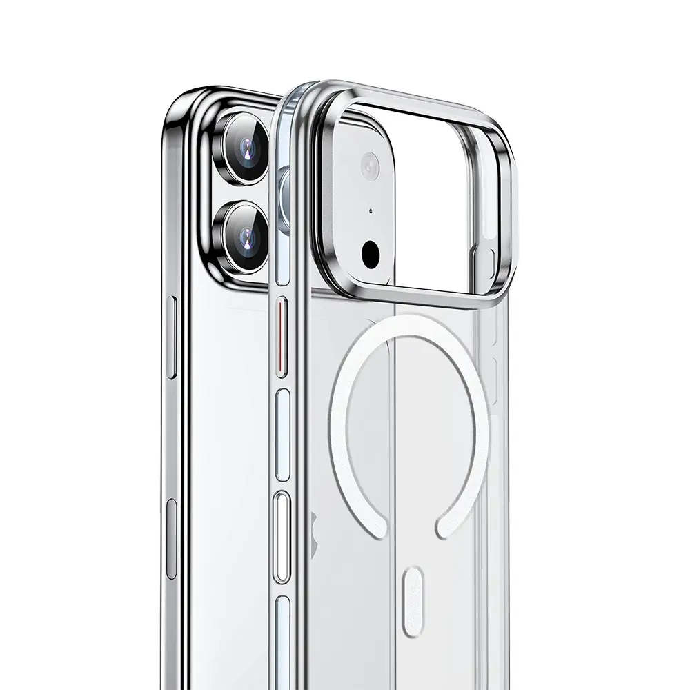 iPhone 17 Pro Max MagSafe Uyumlu Standlı Şeffaf Kılıf - Wlons Efsane