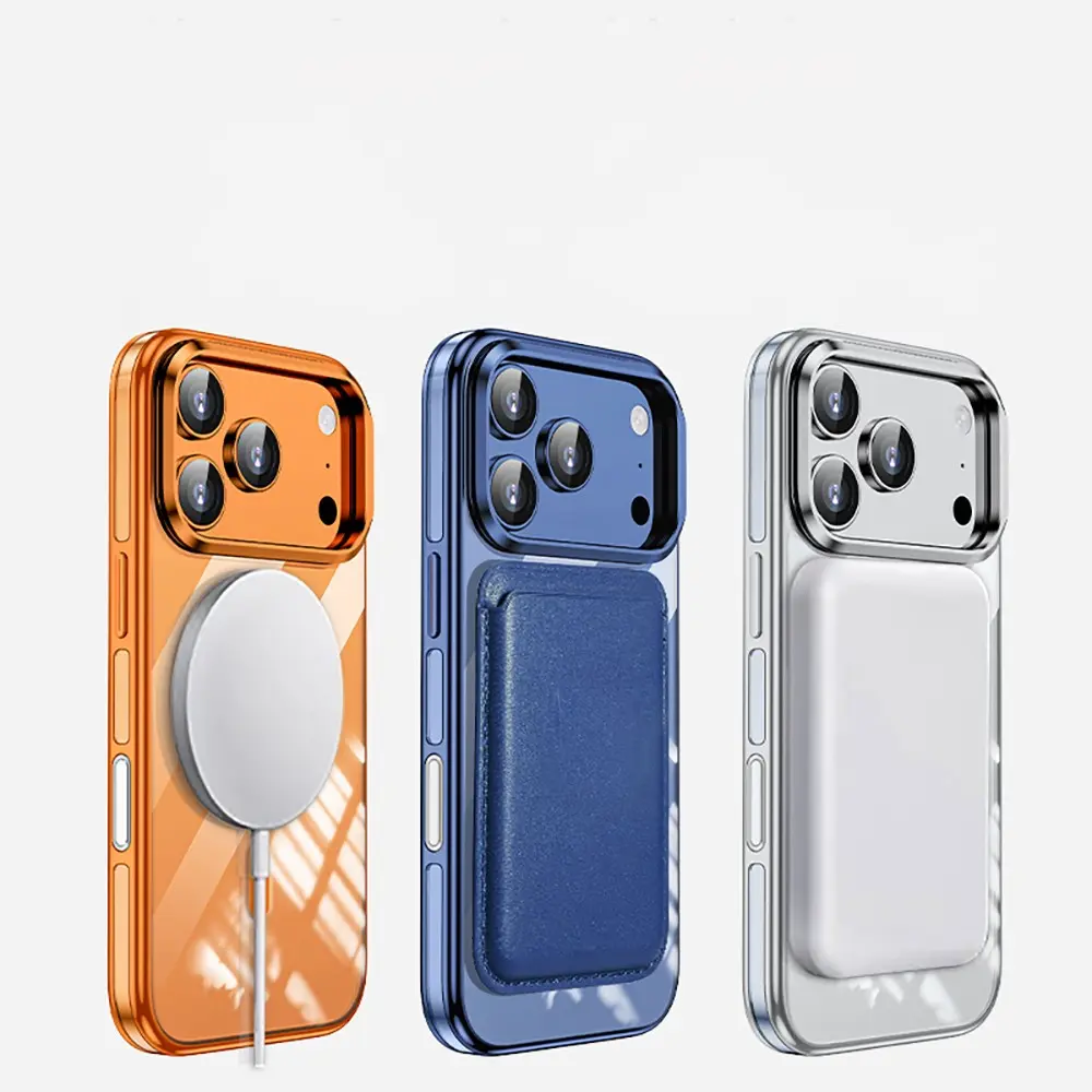 iPhone 17 Pro Max MagSafe Uyumlu Standlı Şeffaf Kılıf - Wlons Efsane