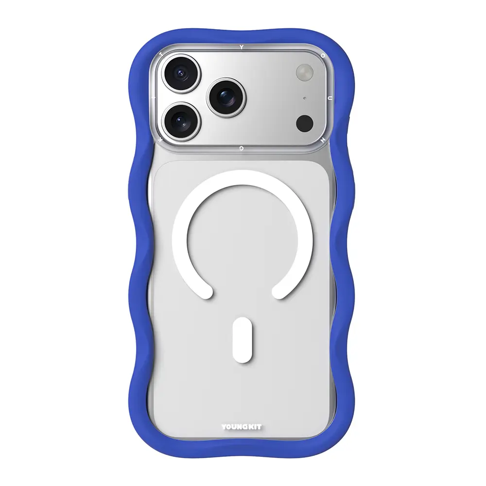 iPhone 17 Pro Max MagSafe Uyumlu Şeffaf Kılıf - Youngkit Wave Clear