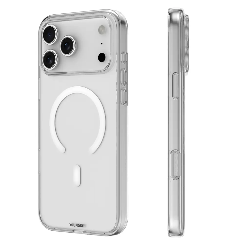 iPhone 17 Pro Max MagSafe Uyumlu Şeffaf Kılıf - Youngkit Clear