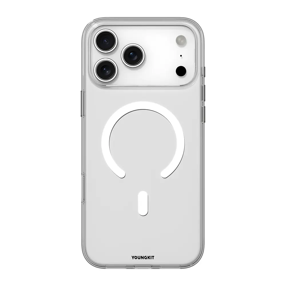 iPhone 17 Pro Max MagSafe Uyumlu Şeffaf Kılıf - Youngkit Clear