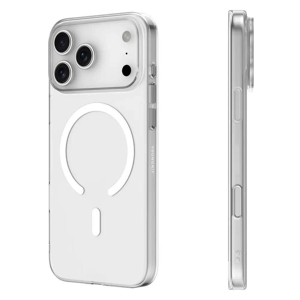 iPhone 17 Pro Max MagSafe Uyumlu Şeffaf Kılıf - Youngkit High Definition