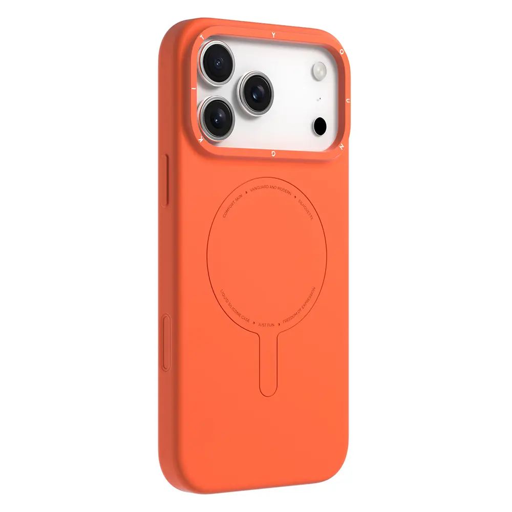 iPhone 17 Pro Max MagSafe Uyumlu Silikon Kılıf - Youngkit Morandi