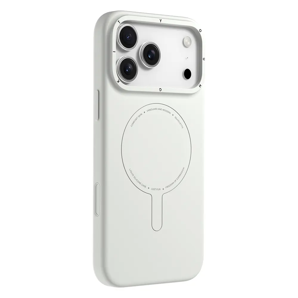 iPhone 17 Pro Max MagSafe Uyumlu Silikon Kılıf - Youngkit Morandi