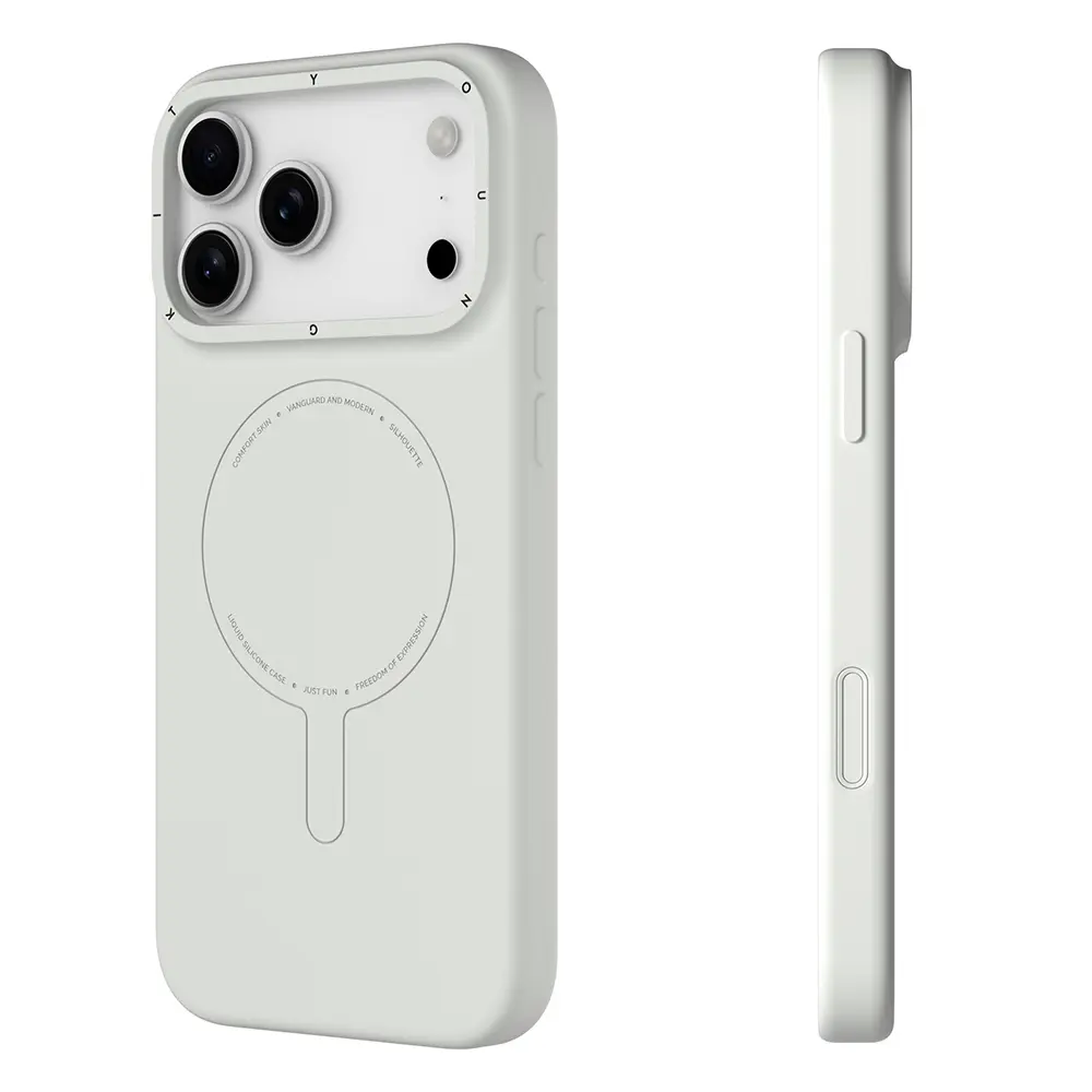 iPhone 17 Pro Max MagSafe Uyumlu Silikon Kılıf - Youngkit Morandi