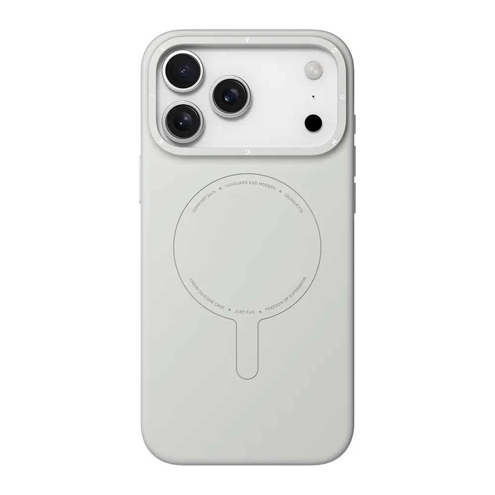 iPhone 17 Pro Max MagSafe Uyumlu Silikon Kılıf - Youngkit Morandi