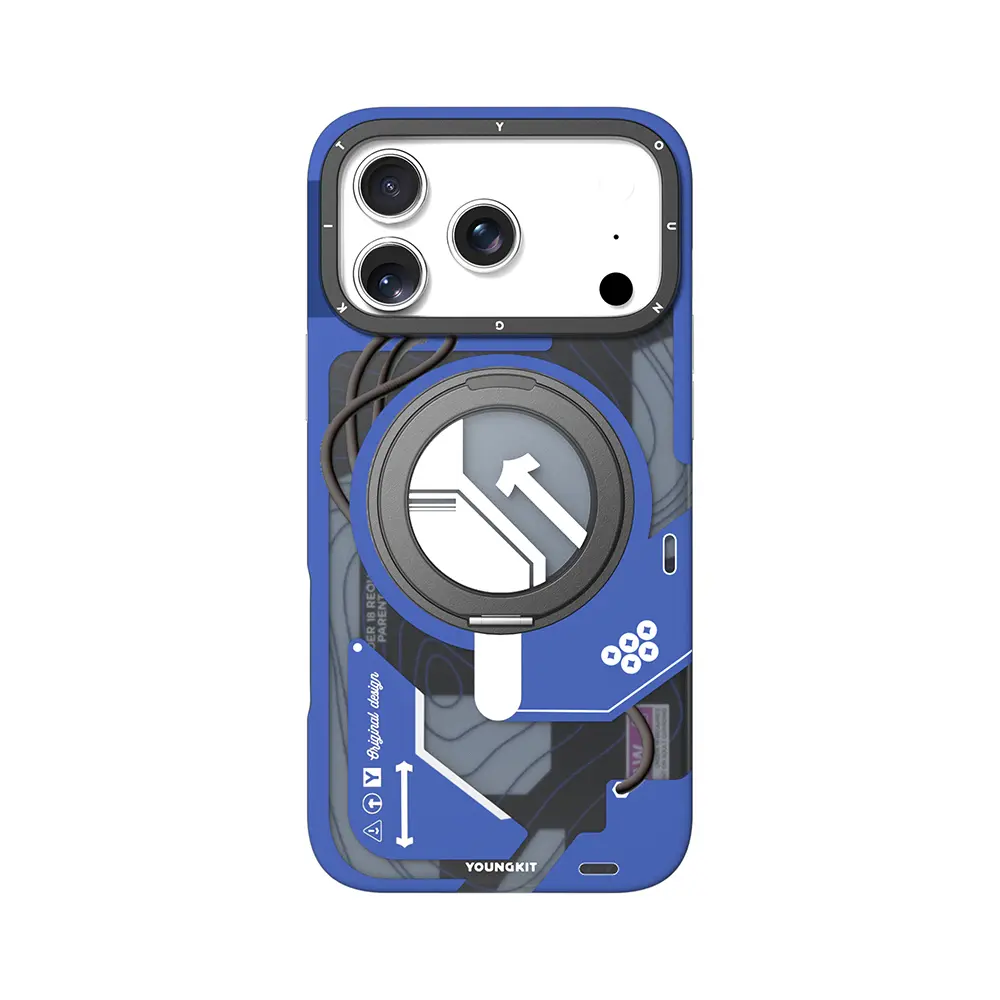 iPhone 17 Pro Max MagSafe Uyumlu Halka Standlı Kılıf - Youngkit Starship