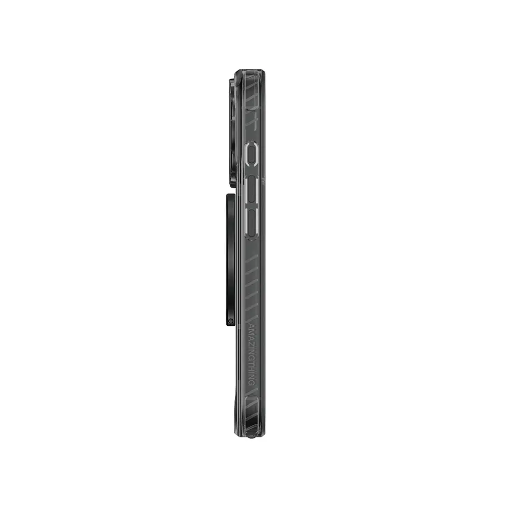 iPhone 17 Pro Max MagSafe Uyumlu Yüzük Standlı Şeffaf Kılıf - Amazingthing Titan Pro