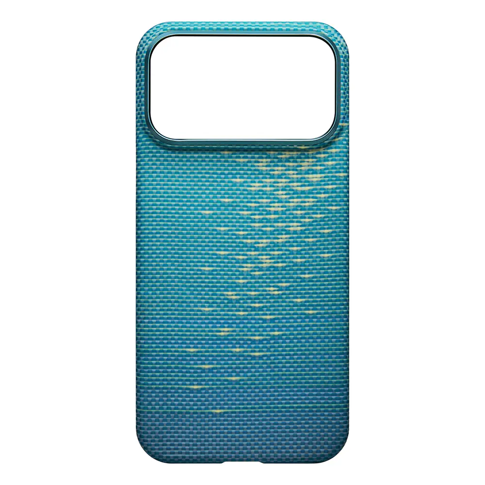 iPhone 17 Pro Max MagSafe Uyumlu Aramid Fiber Kılıf - Pitaka Glints of Gold Ultra Slim