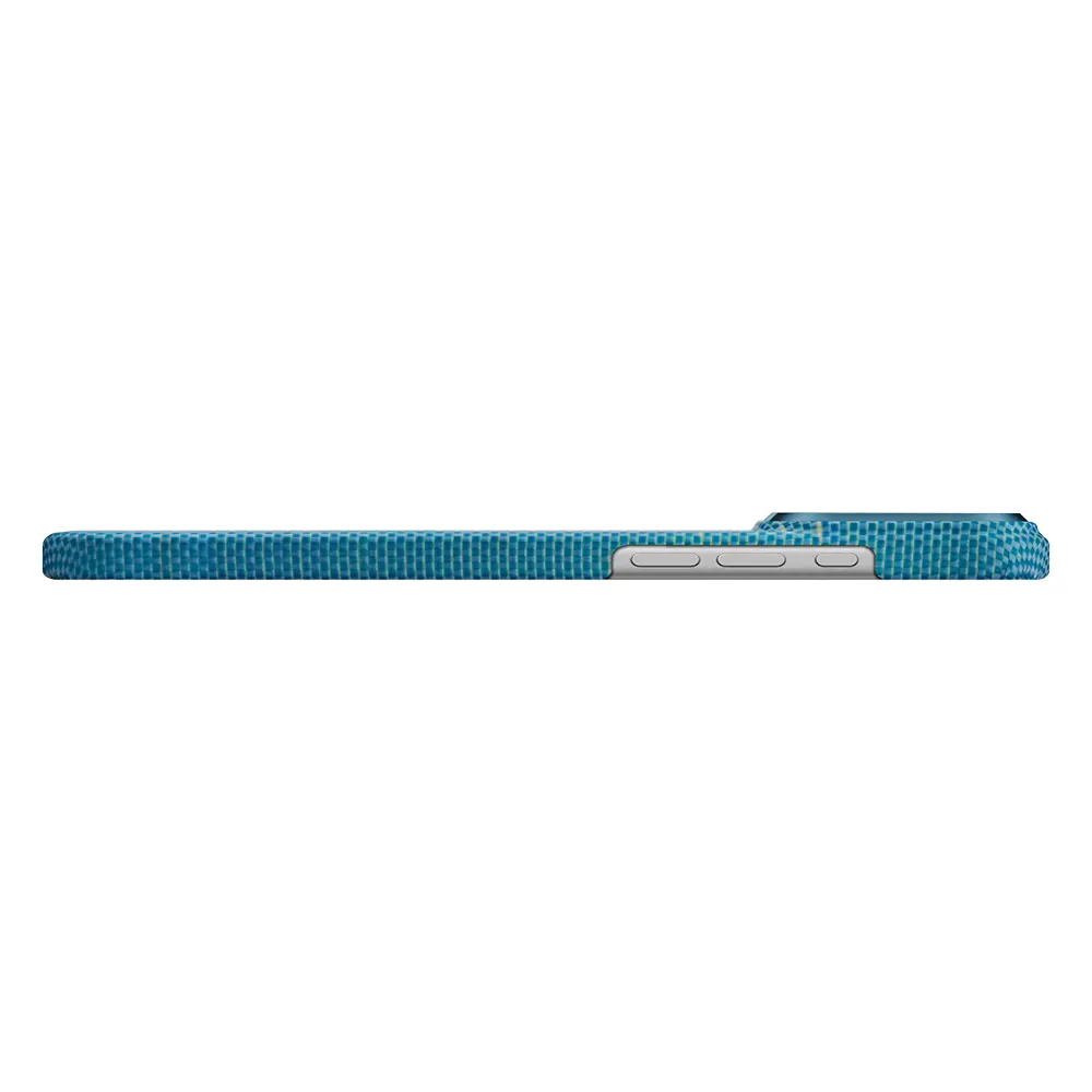 iPhone 17 Pro Max MagSafe Uyumlu Aramid Fiber Kılıf - Pitaka Glints of Gold Ultra Slim