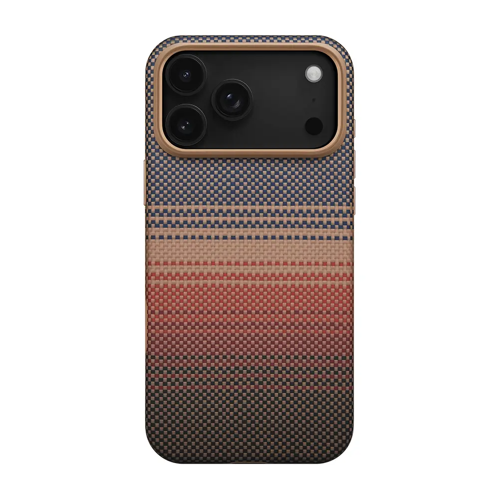 iPhone 17 Pro Max MagSafe Uyumlu Aramid Fiber Kılıf - Pitaka Sunset-Moonrise