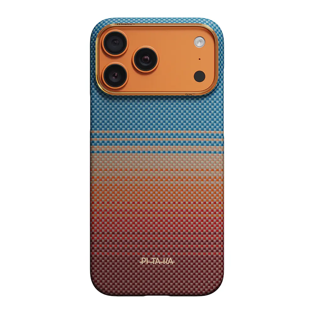 iPhone 17 Pro Max MagSafe Uyumlu Aramid Fiber Kılıf - Pitaka Sunset 2.0 California Dream