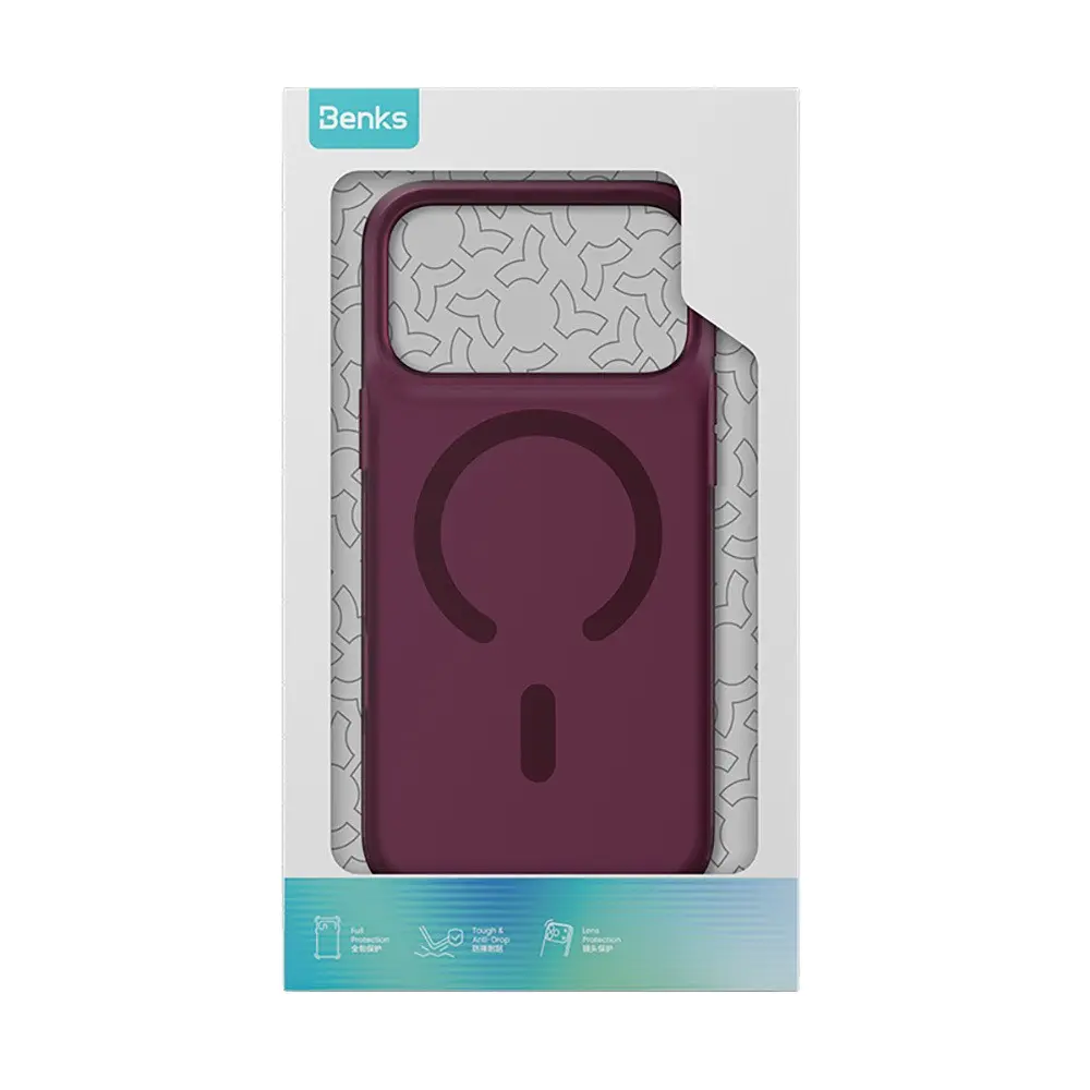 iPhone 17 Pro Max MagSafe Uyumlu Yarı Şeffaf Kılıf - Benks C-Magnet Lucid ArmorPro