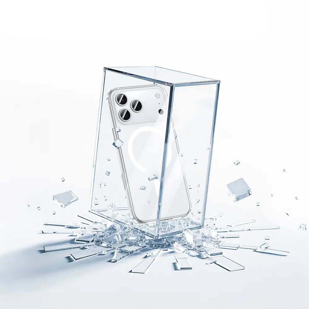 Apple iPhone 17 Pro Max Kılıf M-safe Şarj Özellikli Benks Crystal Serisi Şeffaf Kapak