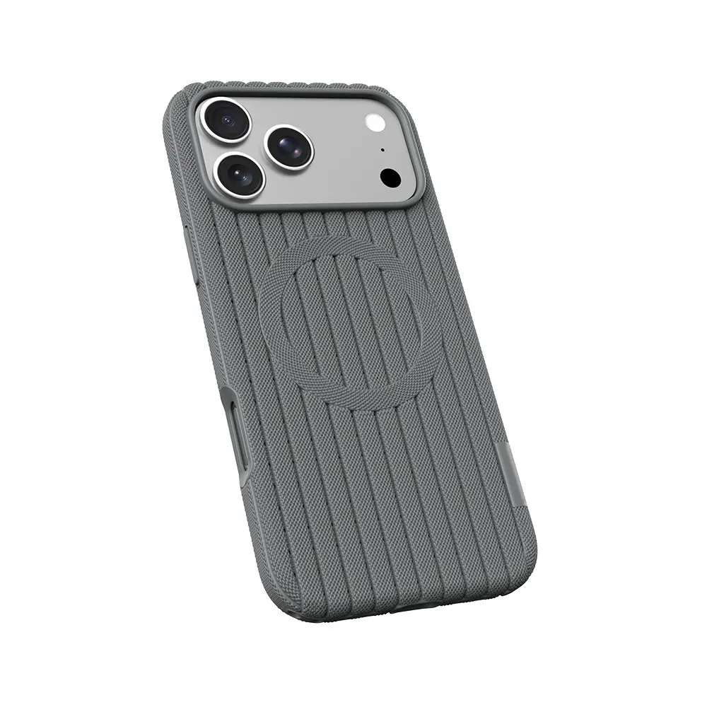 iPhone 17 Pro Max MagSafe Uyumlu Kumaş Dokulu Kılıf - Zore Paris Lorin