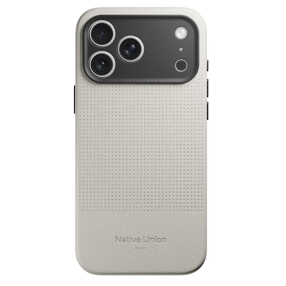 iPhone 17 Pro Max MagSafe Uyumlu Deri Dokulu Kılıf - Native Union Active