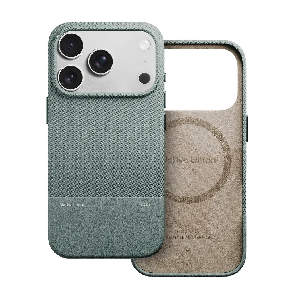 iPhone 17 Pro Max MagSafe Uyumlu Deri Dokulu Kılıf - Native Union RE Classic