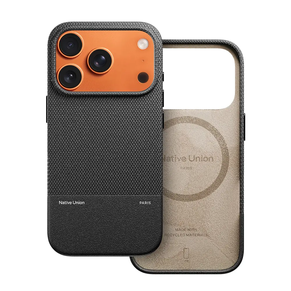 iPhone 17 Pro Max MagSafe Uyumlu Deri Dokulu Kılıf - Native Union RE Classic