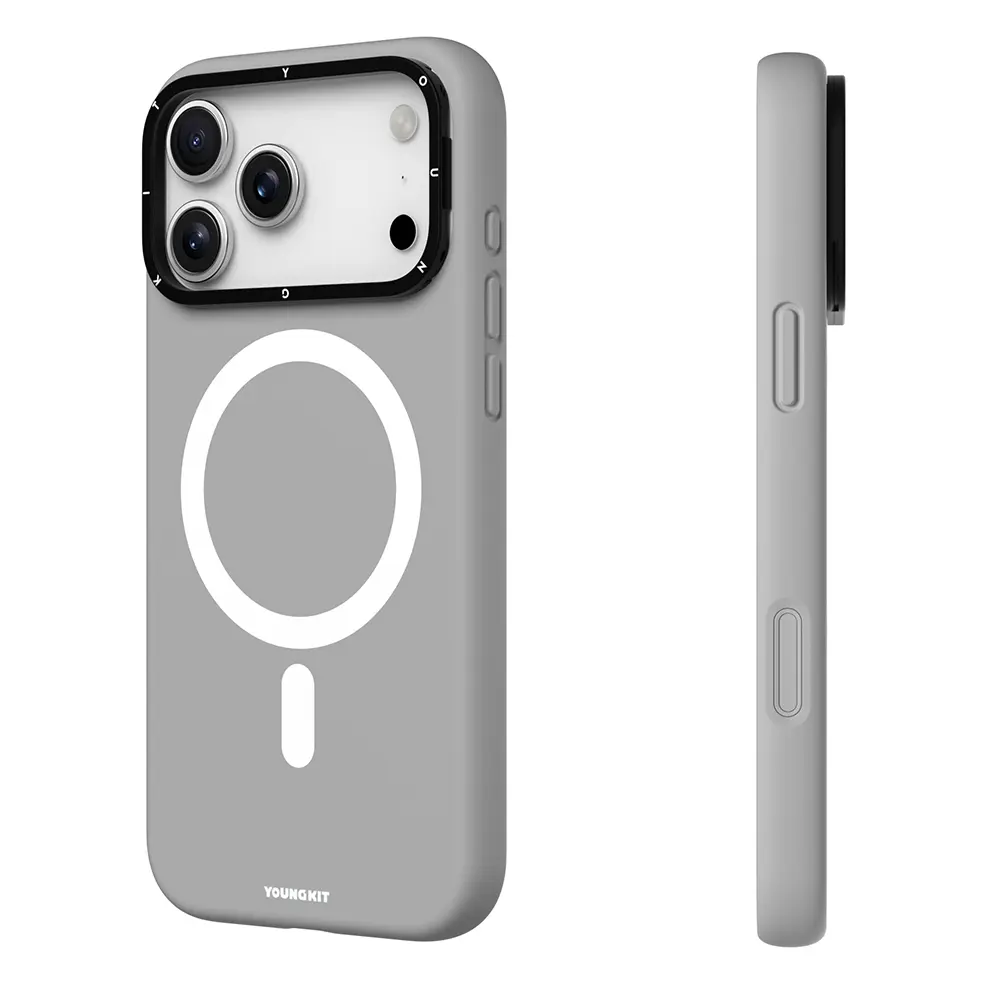 iPhone 17 Pro Max MagSafe Uyumlu Kamera Standlı Kılıf - Youngkit Gel Cream