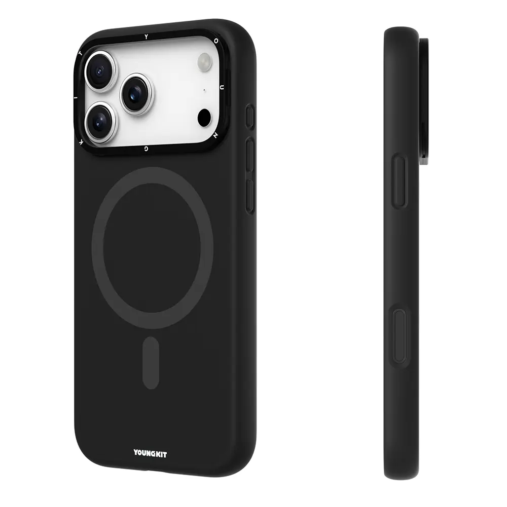 iPhone 17 Pro Max MagSafe Uyumlu Kamera Standlı Kılıf - Youngkit Gel Cream