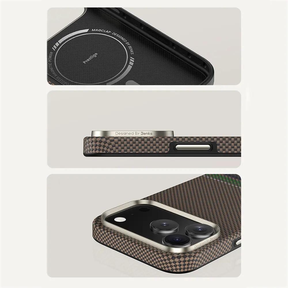 iPhone 17 Pro Max MagSafe Uyumlu Kevlar Kılıf - Benks Prestige ArmorAir