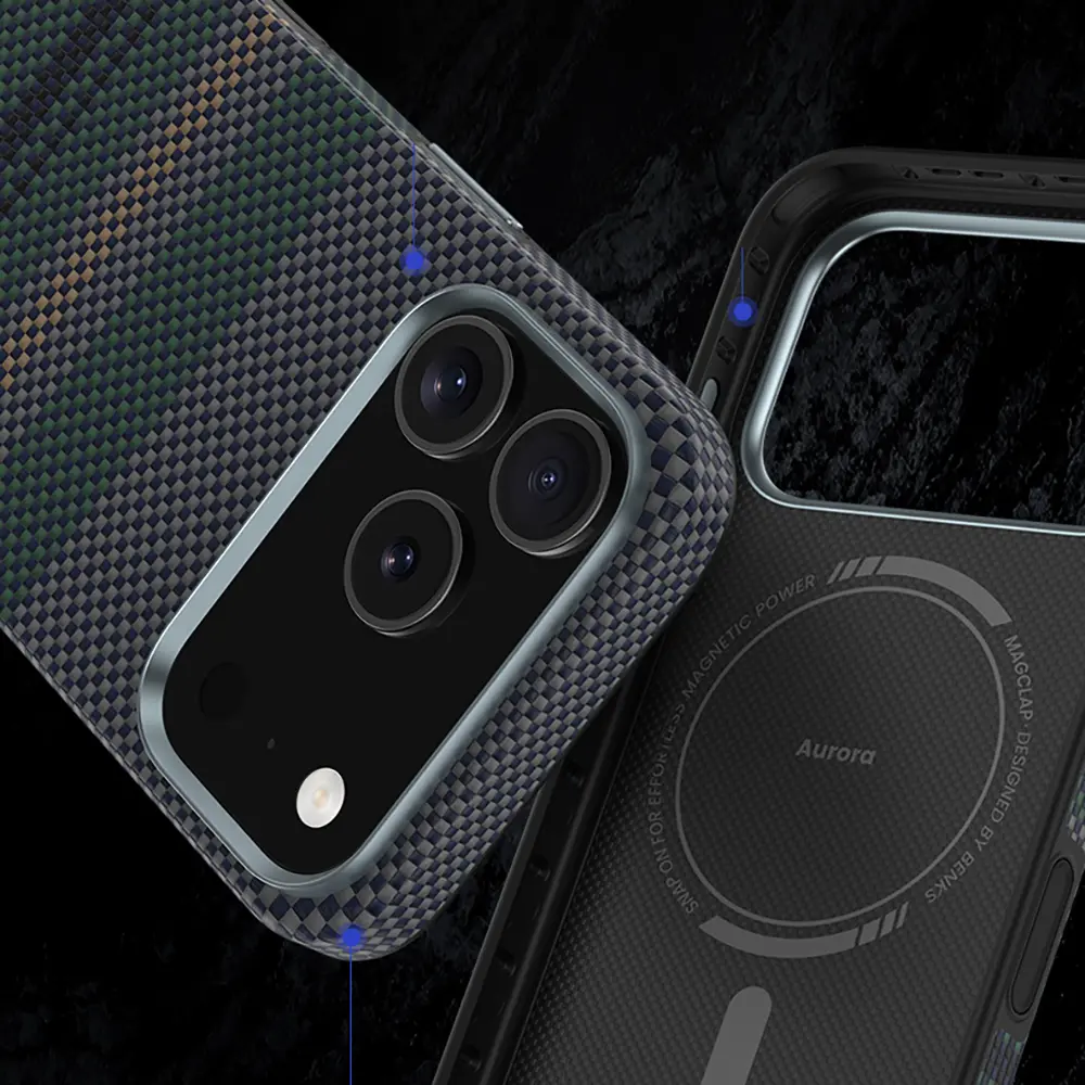 iPhone 17 Pro Max MagSafe Uyumlu Kevlar Kılıf - Benks Aurora ArmorPro