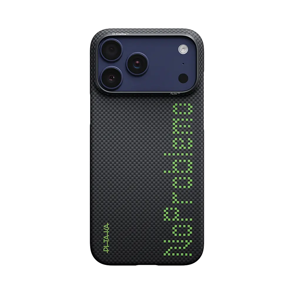 iPhone 17 Pro Max MagSafe Uyumlu Aramid Fiber Kılıf - Pitaka Tactile Woven Aries