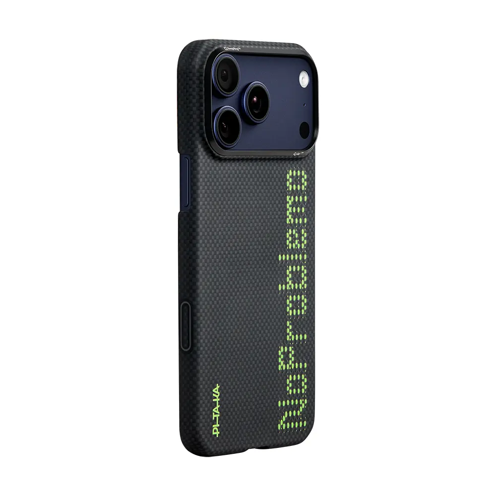 iPhone 17 Pro Max MagSafe Uyumlu Aramid Fiber Kılıf - Pitaka Tactile Woven Aries
