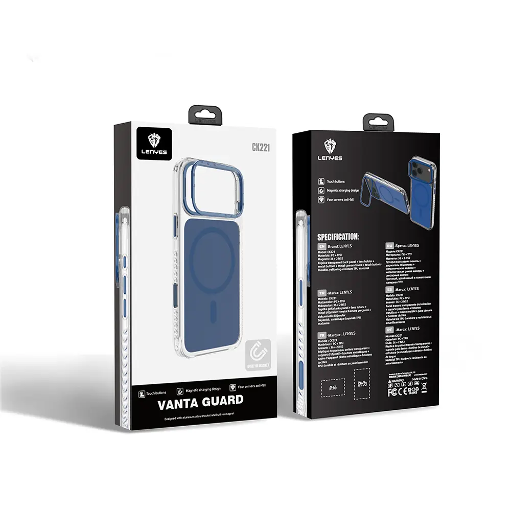 iPhone 17 Pro Max MagSafe Uyumlu Şeffaf Kılıf - Lenyes CK221