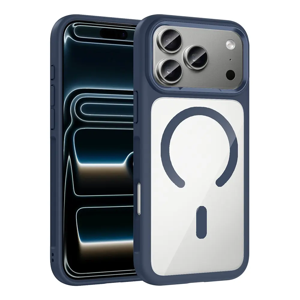iPhone 17 Pro Max MagSafe Uyumlu Metal Kamera Çerçeveli Kılıf - Zore Tiko