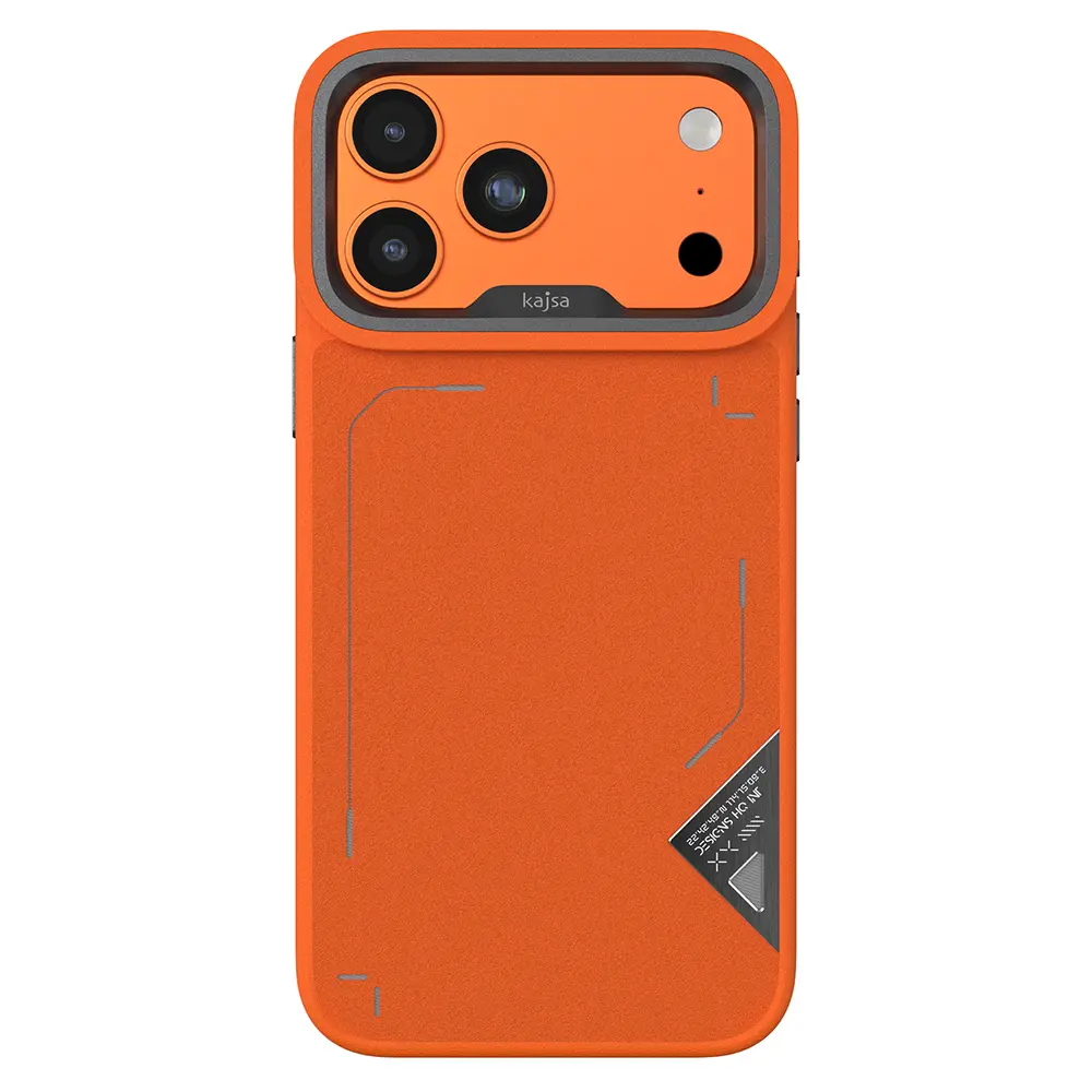 Apple iPhone 17 Pro Max Kılıf M-safe Şarj Özellikli O-Ring Metal Kamera Çerçeveli Kajsa Matrix Collection Kapak