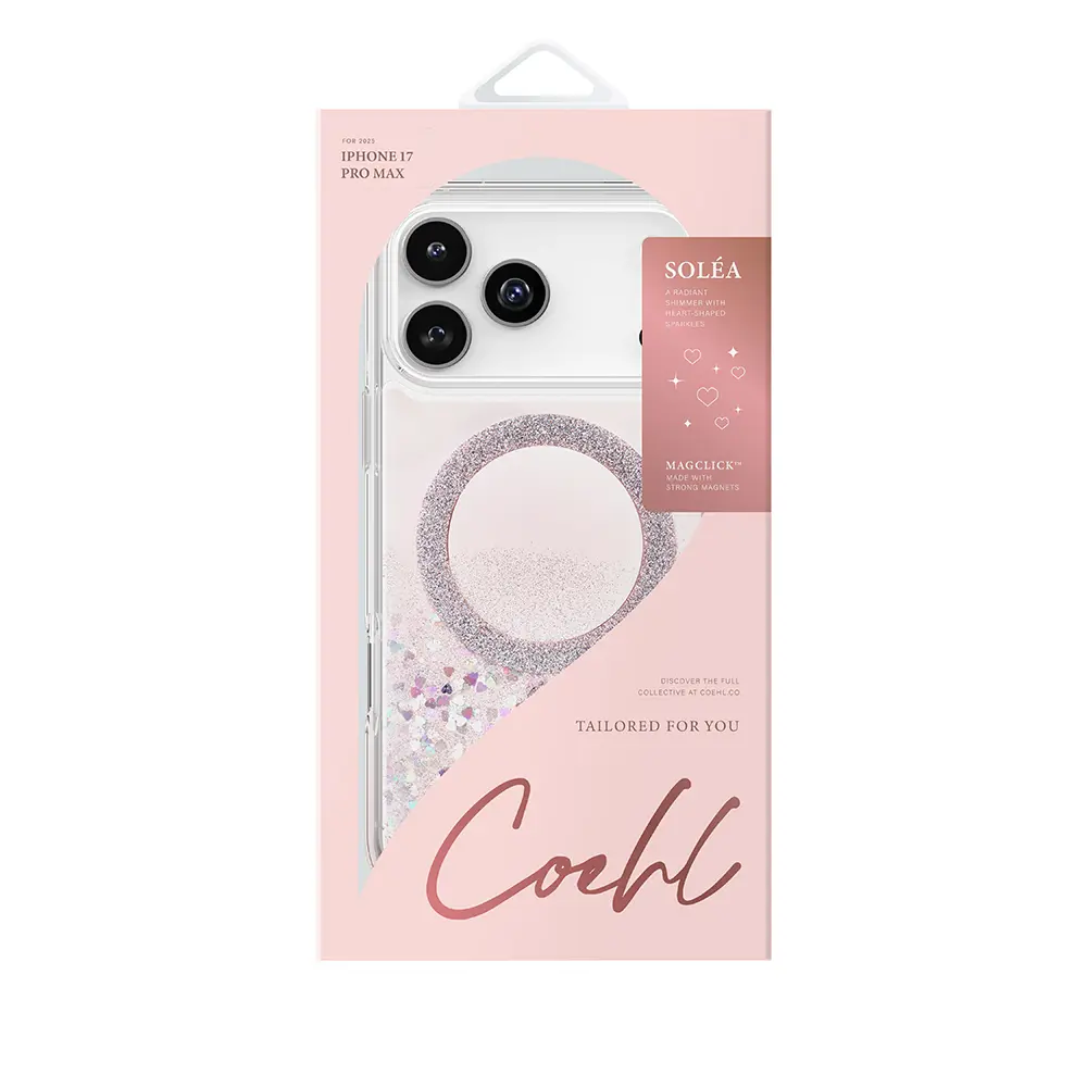 iPhone 17 Pro Max MagSafe Uyumlu Parlak Halkalı Kılıf - Coehl Solea
