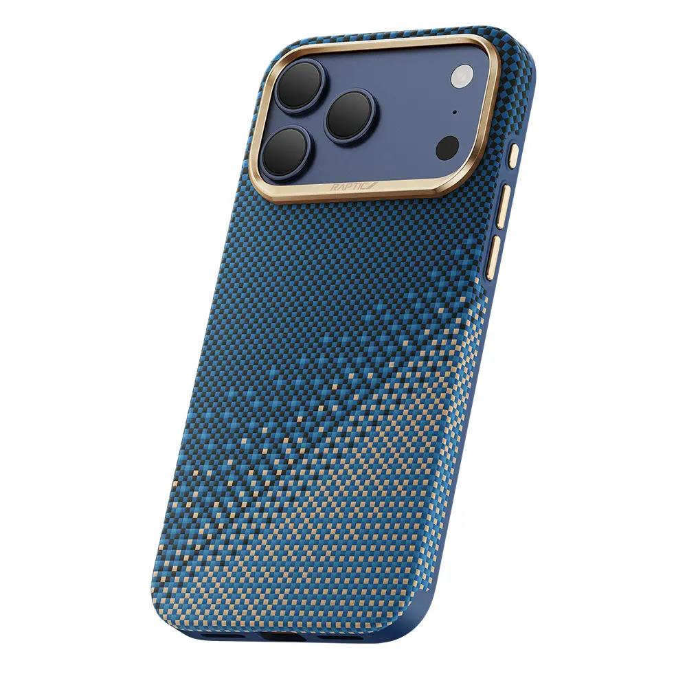 iPhone 17 Pro Max MagSafe Uyumlu Aramid Fiber Kılıf - Raptic Aramid Dual Ultra Serenity