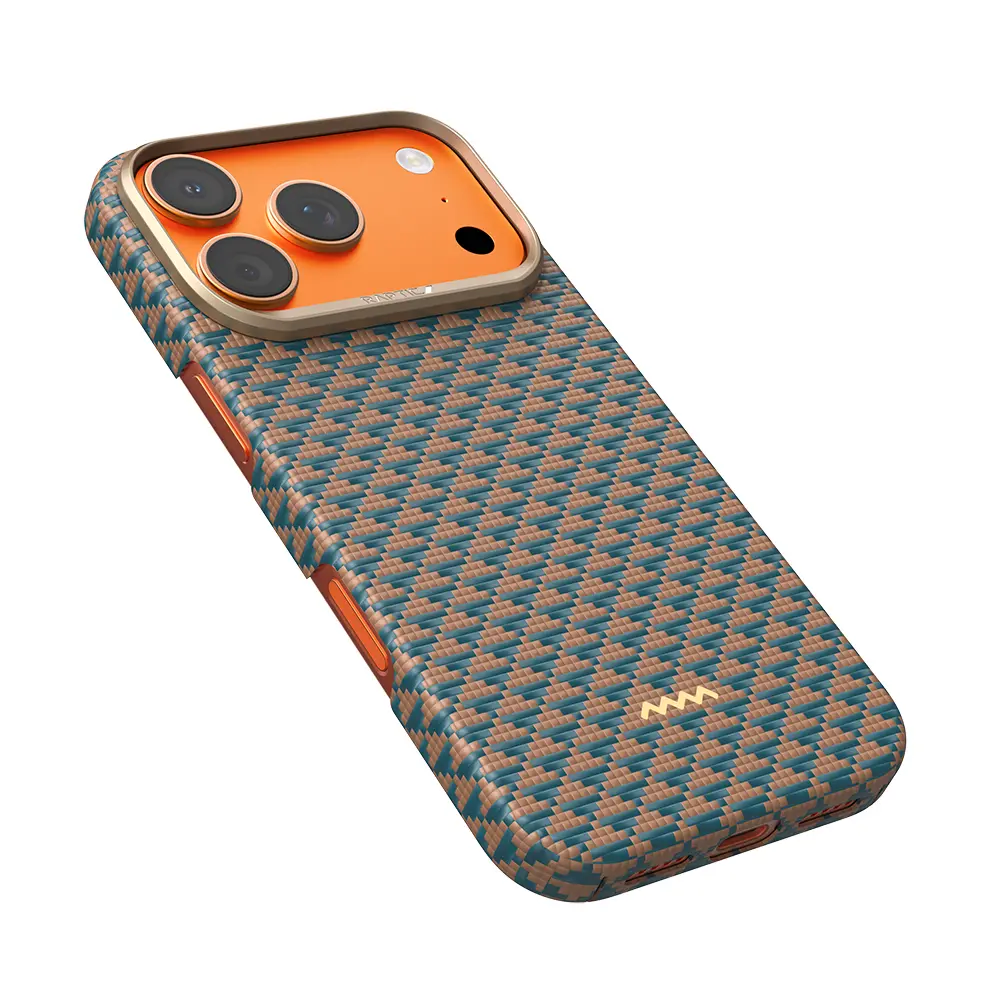 iPhone 17 Pro Max MagSafe Uyumlu Aramid Fiber Kılıf - Raptic Aramid Skin Origin