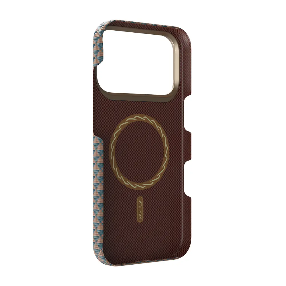 iPhone 17 Pro Max MagSafe Uyumlu Aramid Fiber Kılıf - Raptic Aramid Skin Origin
