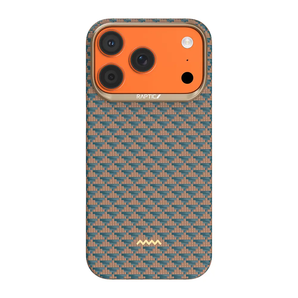 iPhone 17 Pro Max MagSafe Uyumlu Aramid Fiber Kılıf - Raptic Aramid Skin Origin