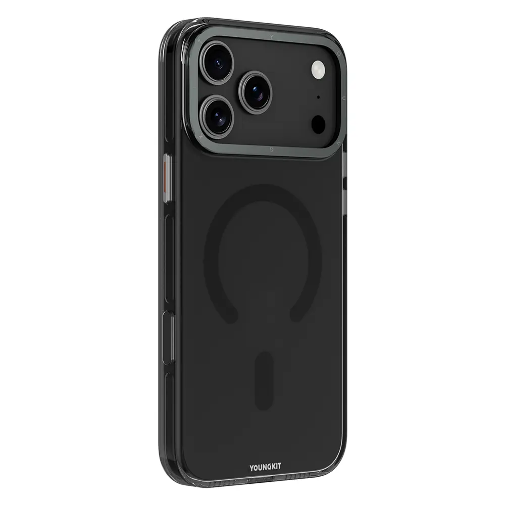 Apple iPhone 17 Pro Max Kılıf M-safe Şarj Özellikli Şeffaf Youngkit Crystal Shield Serisi Kapak
