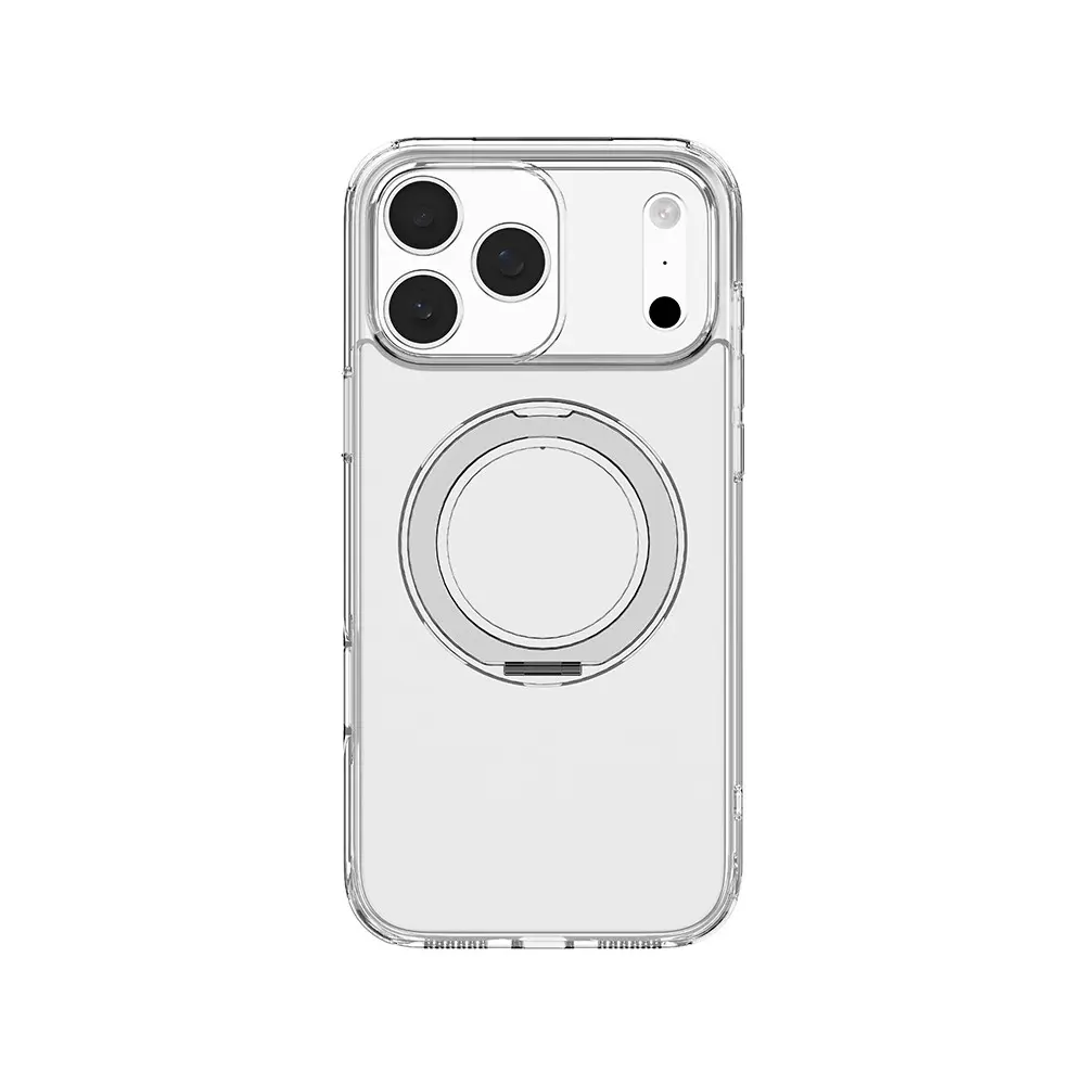 iPhone 17 Pro Max MagSafe Uyumlu Şeffaf Standlı Kılıf - Mutural Fresh