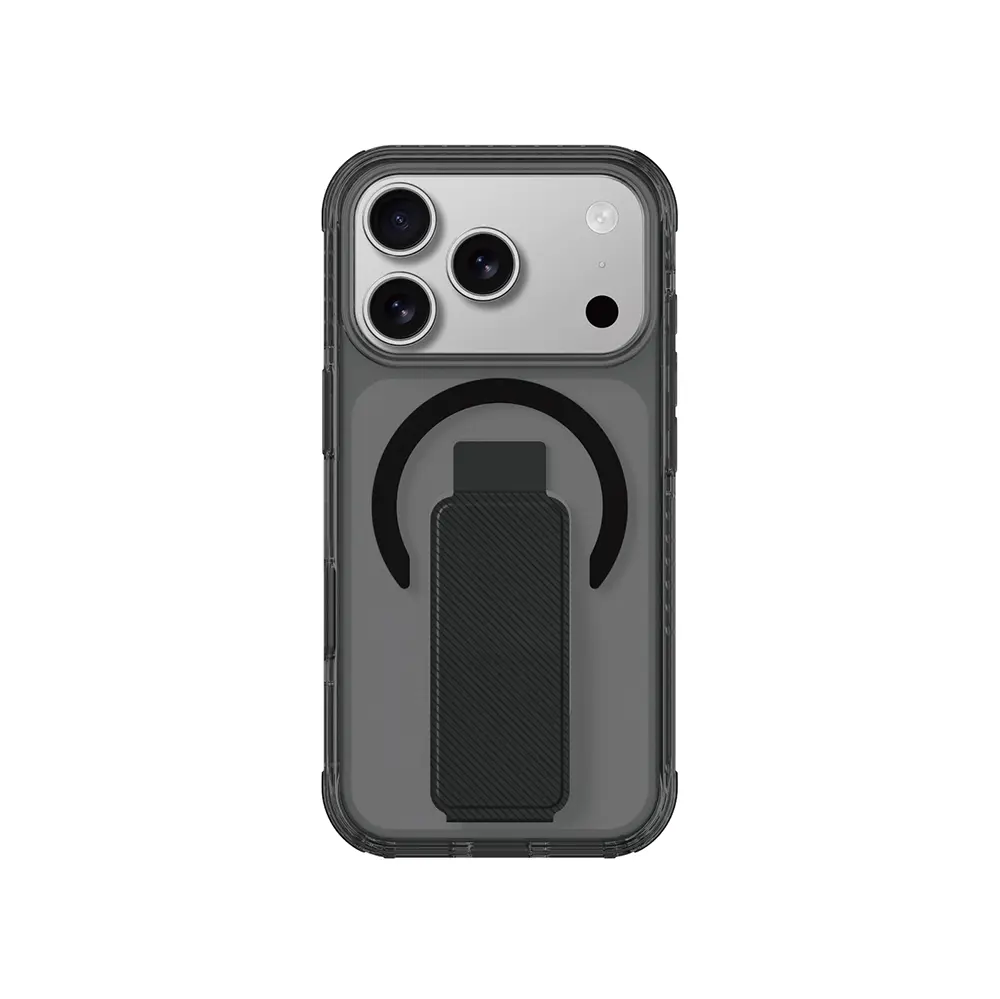 iPhone 17 Pro Max MagSafe Uyumlu Standlı Şeffaf Kılıf - Amazingthing Titan Pro Plus