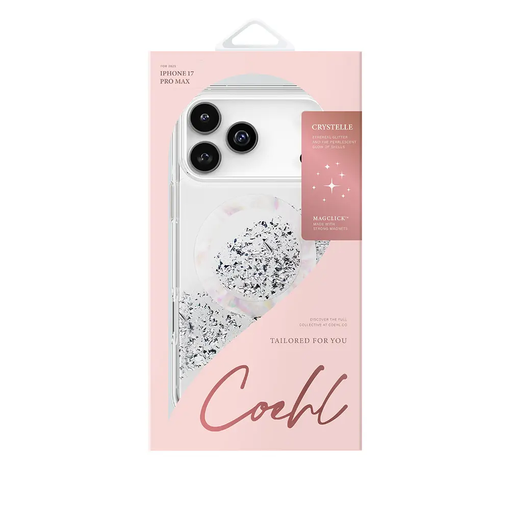 iPhone 17 Pro Max MagSafe Uyumlu Şeffaf Kılıf - Coehl Crystelle