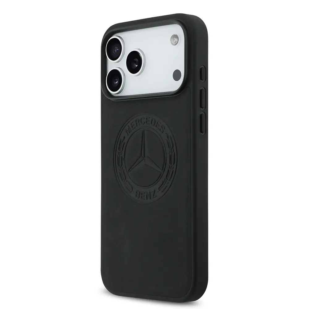 iPhone 17 Pro Max MagSafe Uyumlu Hakiki Deri Kılıf - Mercedes Benz Nostaljik Yıldız