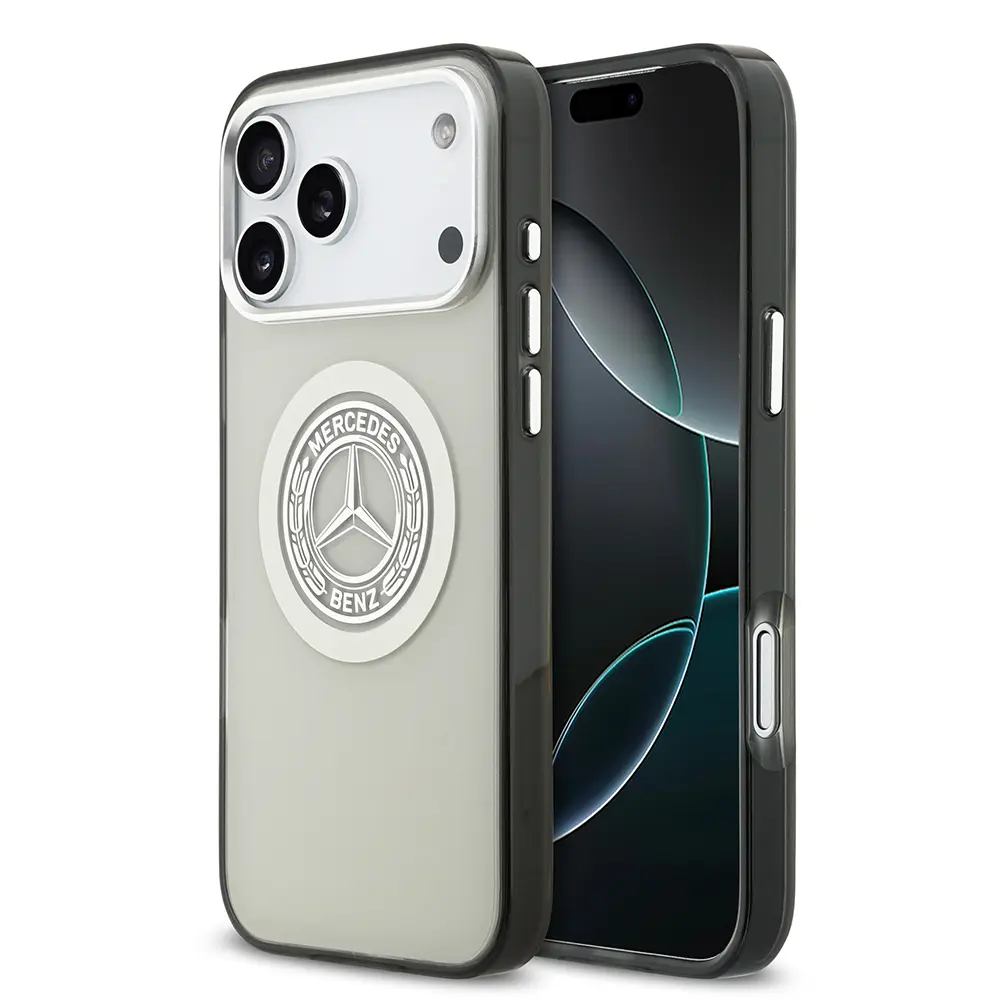 iPhone 17 Pro Max MagSafe Uyumlu Çift Katmanlı PC Kılıf - Mercedes Benz Nostaljik Yıldız