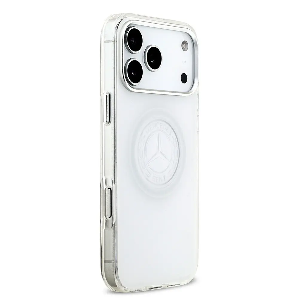 iPhone 17 Pro Max MagSafe Uyumlu Buzlu PC Kılıf - Mercedes Benz Nostaljik Yıldız
